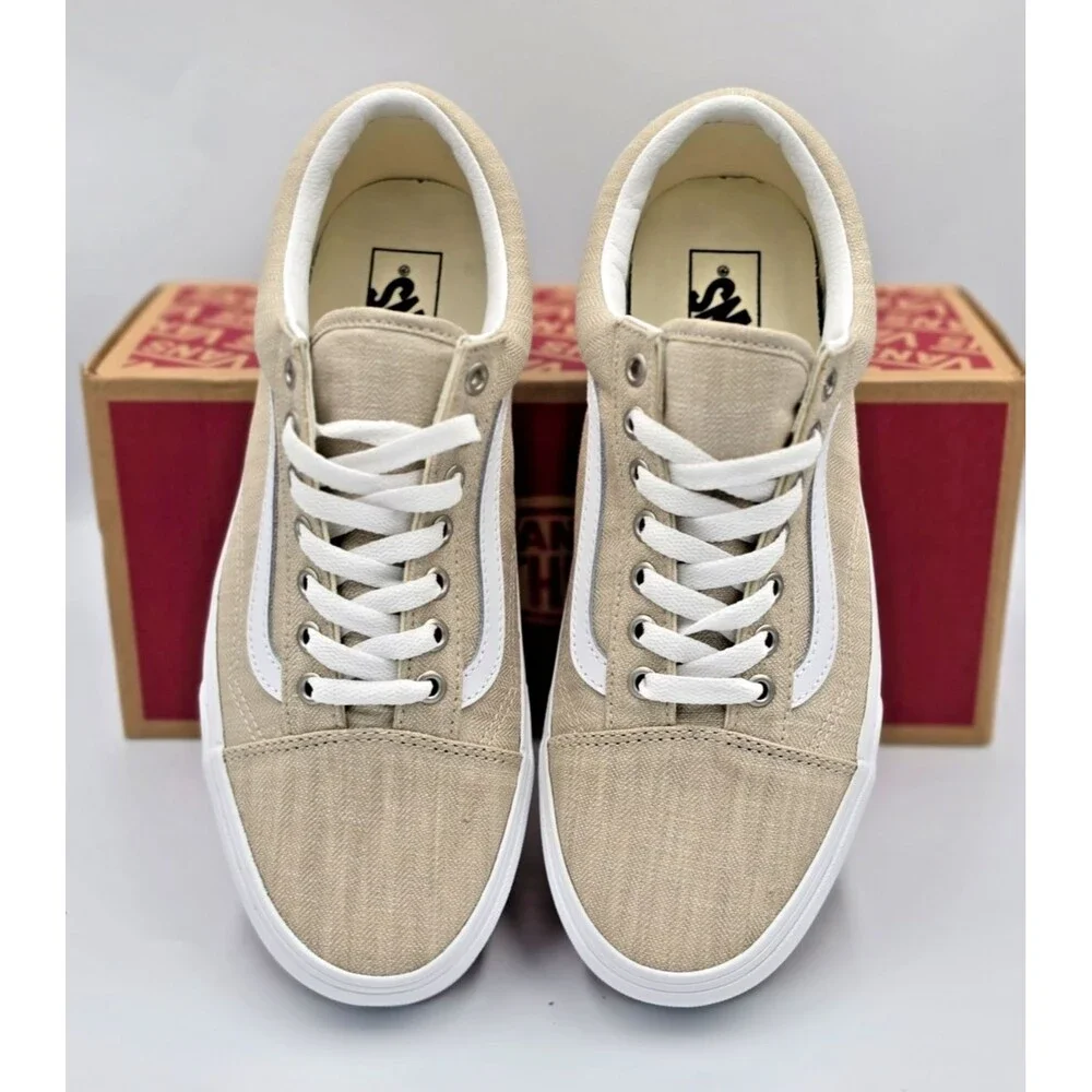 Vans Old Skool Summer Linen Rainy Day Men’s 9.5 Women’s 11 New With Box